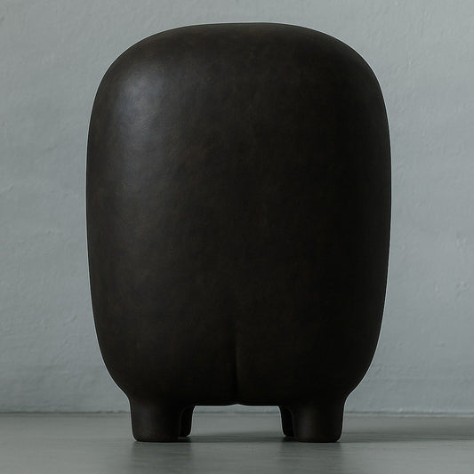 Handcrafted Ceramic Sculpture “Milo” in Beige | by Sad Zoo | Ceramic Clay Art | Home Decor | Introvert Gift